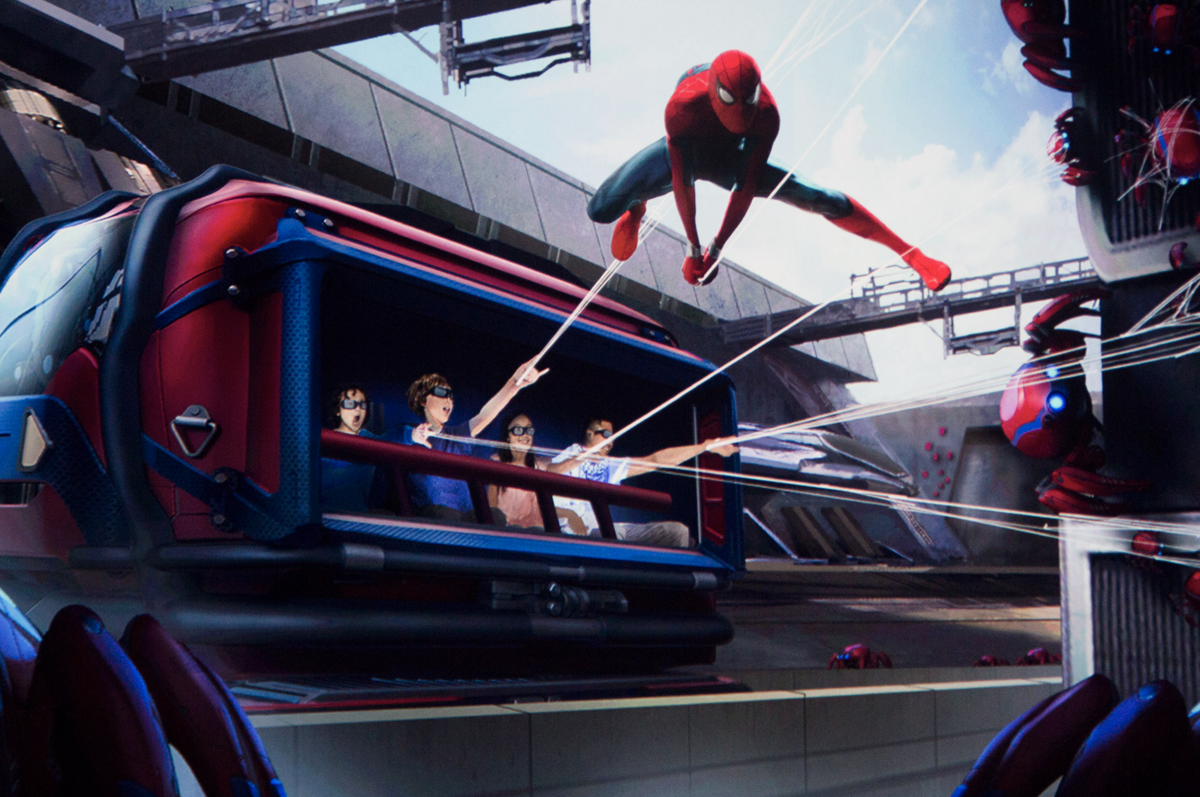 Spider slingers disneyland queue avengers campus attraction spiderman ride virtual announced slinger resort